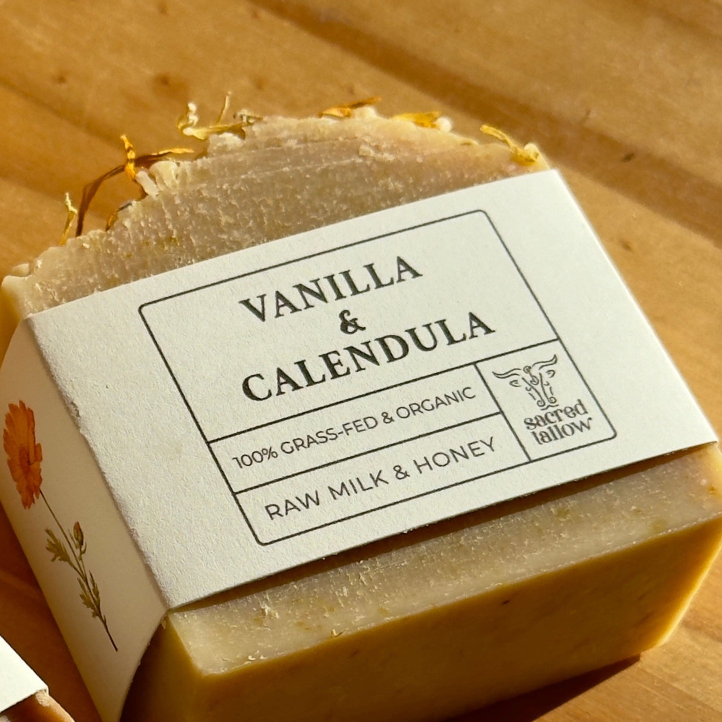 bars of soap a wooden surface